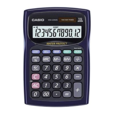 Imagen 2 del producto CALCULADORA CASIO modelo WM-220MS-BU-S-DH ""SIN CAJA""