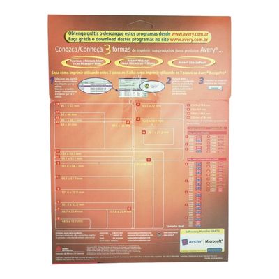 Imagen 2 del producto 800 ETIQUETAS 4,5X1,2 CM AVERY 15267 - 10HJS CARTA BL