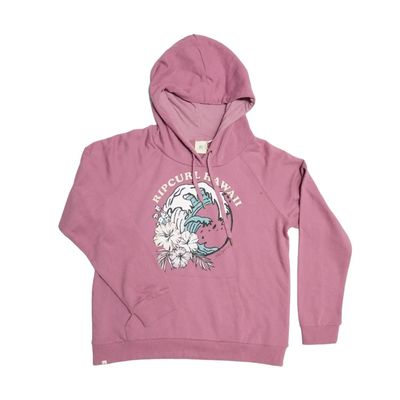 POLERON RIPCURL CANGURO MUJER ROSADO