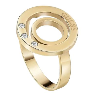 Anillo Guess Eternal Circles Dorado Ubr29007-56