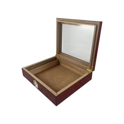Imagen 2 del producto Caja Humidor Para Puros Madera De Cedro Con Higrometro