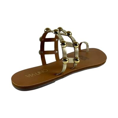 Imagen 2 del producto Sandalia Chinelo Via Uno Mujer Modelo 21906870 Oro