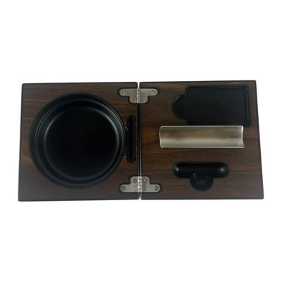 Set Cenicero Cafe para Puros con Cortador y Punch