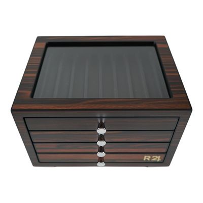 Caja de lujo Madera Ebano para 32 Lapiceras