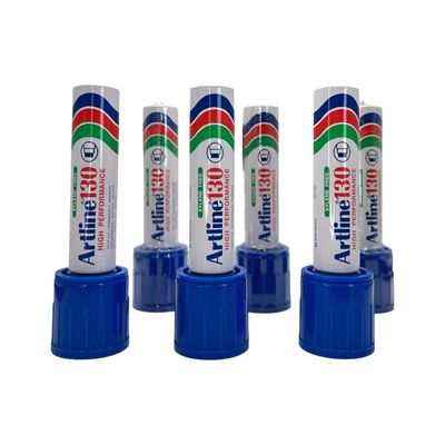 Imagen 2 del producto Plumon Permanente Artline 130 Punta 30mm Azul 6 uni