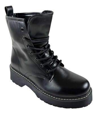 Imagen 2 del producto Botin Via Uno Negro Cuero PU 12082411