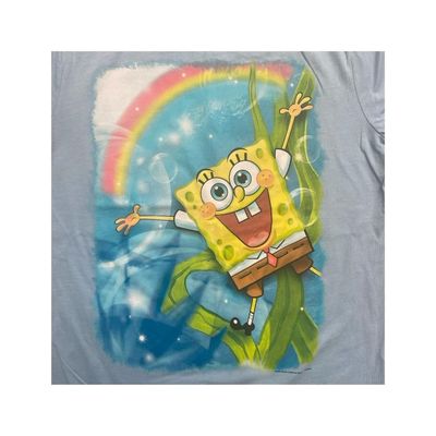 Imagen 2 del producto Polera Bob Esponja Arcoiris Celeste Niño