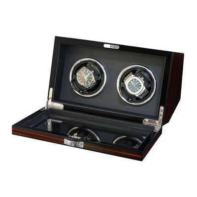 Imagen 1 del producto Caja Watch Winder Madera 2 Relojes Exhibidor Lujo