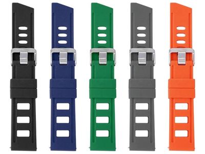 Imagen 2 del producto Correa Reloj Caucho Fkgj Variedad Colores 20mm 22mm