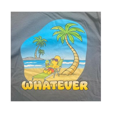 Imagen 2 del producto Polera Bart Simpson Whatever Azul Niño
