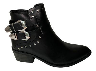 Botin Via Uno Negro Modelo 12083417