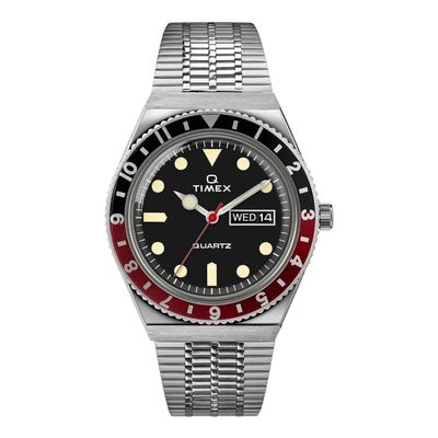 Imagen 2 del producto Reloj Timex Q Negro Rojo Hombre Cuarzo Envio Rapido
