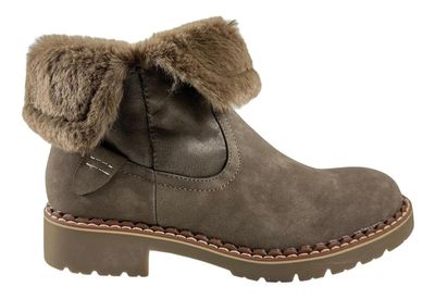 Botin Via Uno Chiporro Mujer Caqui 12082426