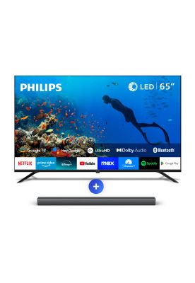 Ambilight TV 65"" PUD7019 + Soundbar TAB4208 Smart Starter