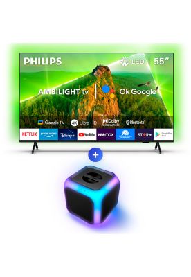Ambilight TV 55PUD7908 + BT Speaker TAX2707