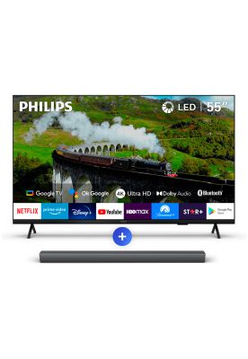 Ambilight TV 55"" PUD7408 + Soundbar TAB4208 Smart Starter