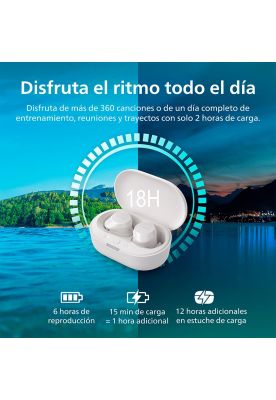 Imagen 2 del producto Audífonos Bluetooth Philips TAT1209 TWS Blanco