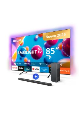 Imagen 2 del producto Ambilight TV 85"" PUD8209 + Soundbar TAB6309 Ultimate Home Theater