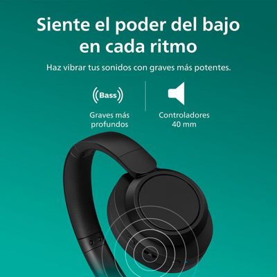 Imagen 2 del producto Audífonos Headband Bluetooth TAH6509BK Negro