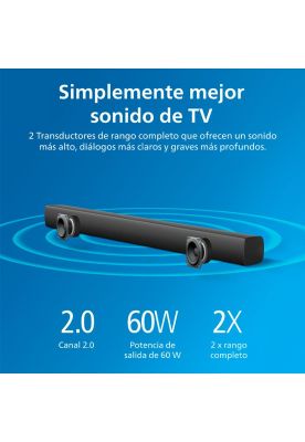 Imagen 2 del producto Soundbar 30W Philips TAB4208