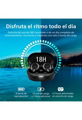 Imagen 2 del producto Audífonos Bluetooth Philips TAT1209 TWS Negro