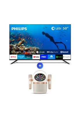 Smart Tv Philips 50Pud7019 + Karaoke Speaker Tas2509