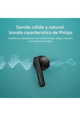 Imagen 2 del producto Audifonos Bluetooth Philips TAT1139 TWS Negro