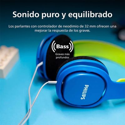 Imagen 2 del producto Audífonos para Niños Philips SHK2000 Volumen Seguro 85dB