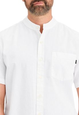 Imagen 2 del producto Camisa Hombre SS Band Collar Regular Fit Blanco A6931-0003