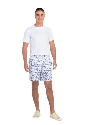 Traje de Baño Hombre Regular Fit Print Celeste