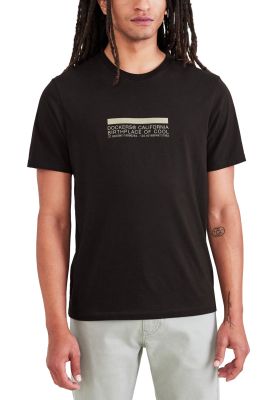 Polera Hombre Graphic Tee Slim Fit Negra Logo