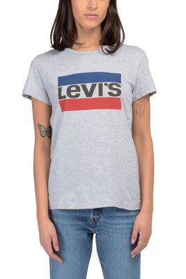 Polera Mujer Regular Fit Lisa con Logo Sportswear Gris Levis 17369-1691