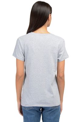 Imagen 2 del producto Polera Mujer Regular Fit Lisa con Logo Sportswear Gris Levis 17369-1691