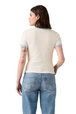 Imagen 2 del producto Polera Mujer Graphic Ringer Rickie Blanco Levis A3519-0024