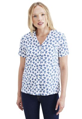 Imagen 1 del producto Blusa Mujer V Neck Button Up Regular Fit Azul A4269-0005