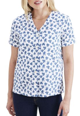 Imagen 2 del producto Blusa Mujer V Neck Button Up Regular Fit Azul A4269-0005