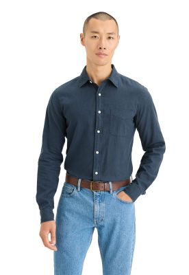Camisa Hombre Original LS Slim Fit Azul A1114-0165