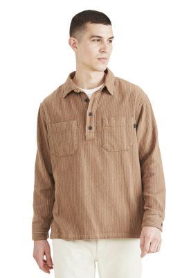 Camisa Hombre Worker Woven Relaxed Fit Khaki