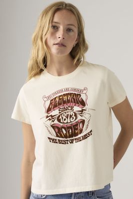 Polera Mujer Graphic Boxy Tshirt Blanco Levis A8804-0068