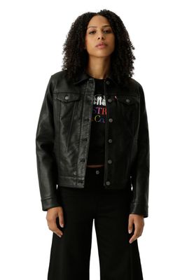 Chaqueta Mujer Faux Leather Trucker Negro Levis 59544-0599