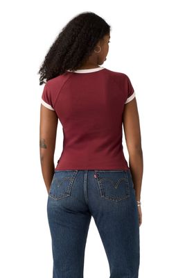 Imagen 2 del producto Polera Mujer Riley Raglan Tee Burdeo Levis 003R2-0006