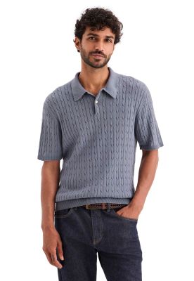 Imagen 1 del producto Sweater Hombre Polo Regular Fit Azul A0768-0015