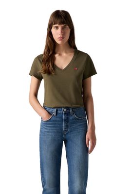 Polera Mujer Perfect Vneck Verde Levis 85341-0105