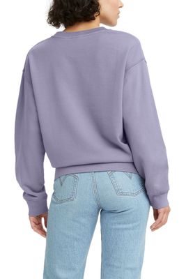 Imagen 2 del producto Polerón Mujer Liso con Logo Morado Levis 18686-0105