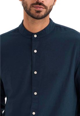 Imagen 2 del producto Camisa Hombre Band Collar LS Regular Fit Azul A1730-0030
