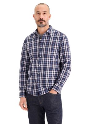 Camisa Hombre Ultimate LS Regular Fit Azul Cuadros 52669-0483