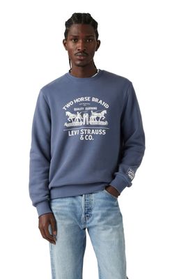 Polerón Hombre Standard Graphic Crew Azul Levis 38423-0131