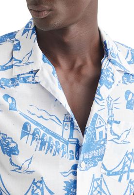 Imagen 2 del producto Camisa Hombre Camp Regular Fit Ceramic Blue A1732-0036