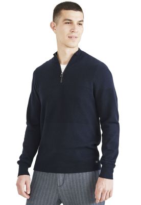 Sweater Hombre Quarter-Zip Regular Fit Azul