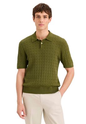 Sweater Hombre Polo Regular Fit Verde A0768-0014